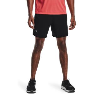 imageUnder Armour Mens Launch Stretch Woven 2in1 ShortsBlackReflective