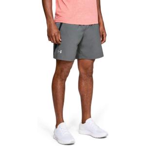 imageUnder Armour Mens Launch Stretch Woven 2in1 ShortsGray Black