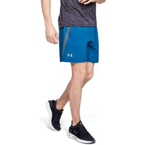 imageUnder Armour Mens Launch Stretch Woven 2in1 ShortsGreen Pitch Gray