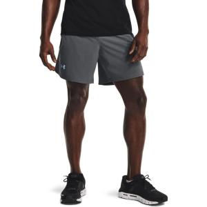 imageUnder Armour Mens Launch Stretch Woven 2in1 ShortsPitch Gray 012Reflective