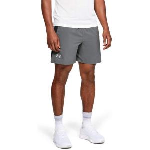 imageUnder Armour Mens Launch Stretch Woven 2in1 ShortsPitch Gray Mod Gray
