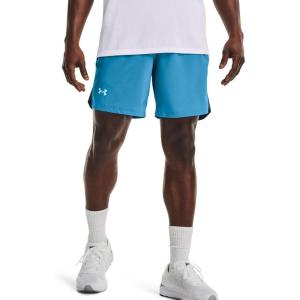 imageUnder Armour Mens Launch Stretch Woven 2in1 ShortsRadar Blue 422Reflective