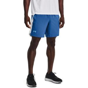imageUnder Armour Mens Launch Stretch Woven 2in1 ShortsVictory Blue 474Reflective