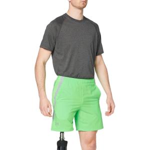 imageUnder Armour Mens Launch Stretch Woven 2in1 ShortsZap Green Mod Gray