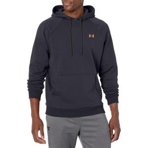 imageUnder Armour Mens Rival Fleece Hoodie001 Black   Blaze Orange