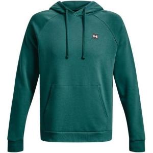 imageUnder Armour Mens Rival Fleece Hoodie722 Coastal Teal   Onyx White