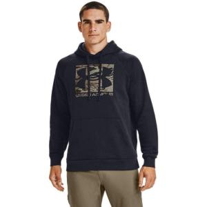 imageUnder Armour Mens Rival Fleece HoodieBlack 001Ua Barren Camo