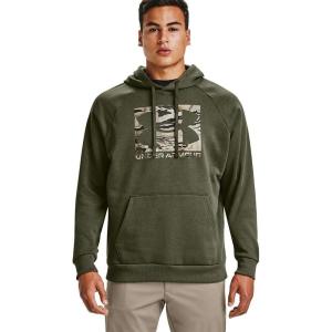 imageUnder Armour Mens Rival Fleece HoodieMarine Od Green 390Ua Barren Camo