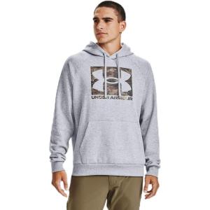 imageUnder Armour Mens Rival Fleece HoodieMod Gray Medium Heather 011Ua Forest 20 Camo