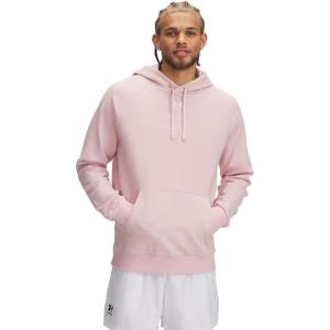 imageUnder Armour Mens Rival Fleece HoodiePrime PinkWhite