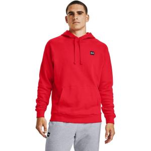 imageUnder Armour Mens Rival Fleece HoodieRed 600Onyx White