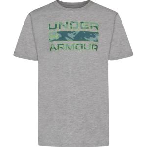 imageUnder Armour Boys Short Sleeve Shirt Crewneck Lightweight and Breathable OutdoorGrey