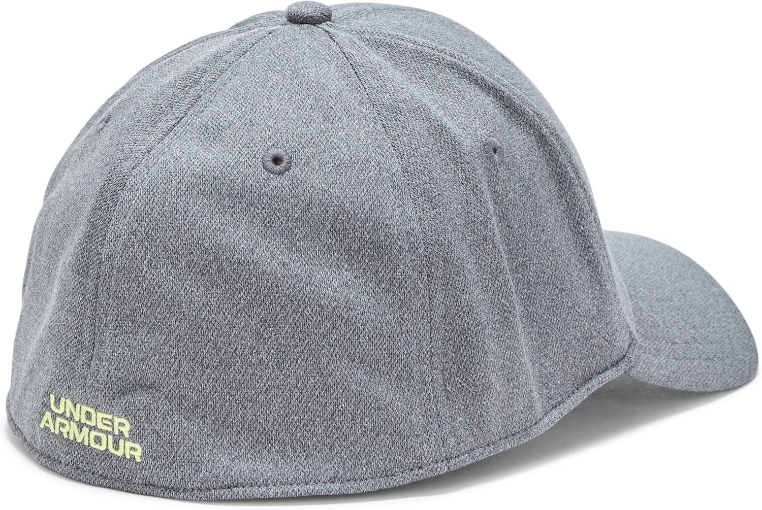 imageUnder Armour Mens Blitzing Cap Stretch Fit025 Castlerock   Sonic Yellow
