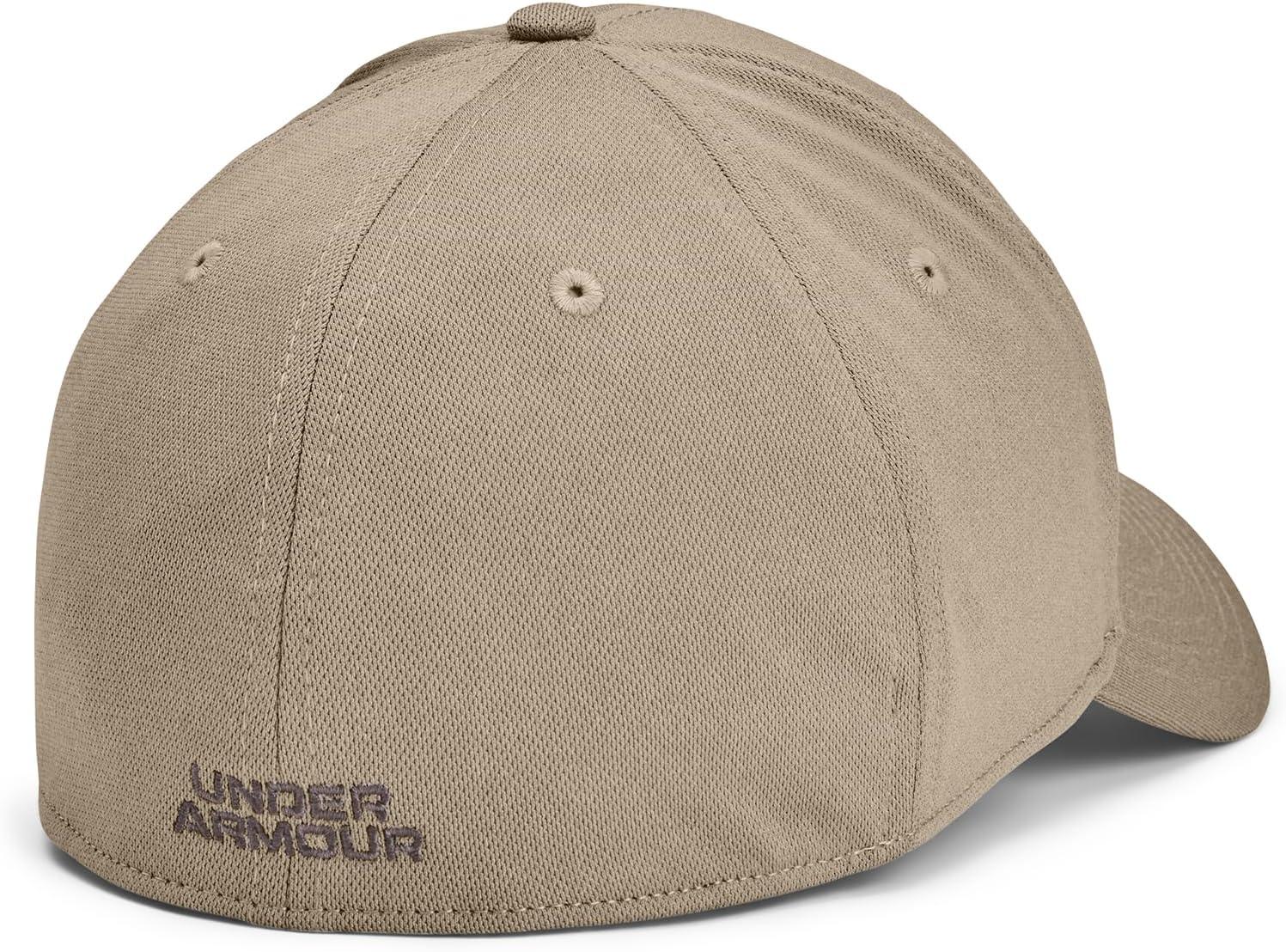 imageUnder Armour Mens Blitzing Cap Stretch Fit203 Timberwolf Taupe   Fresh Clay