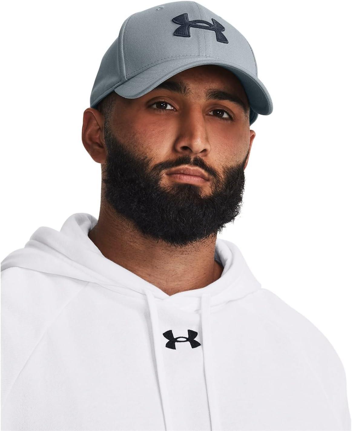 imageUnder Armour Mens Blitzing Cap Stretch Fit465 Harbor Blue   Downpour Gray