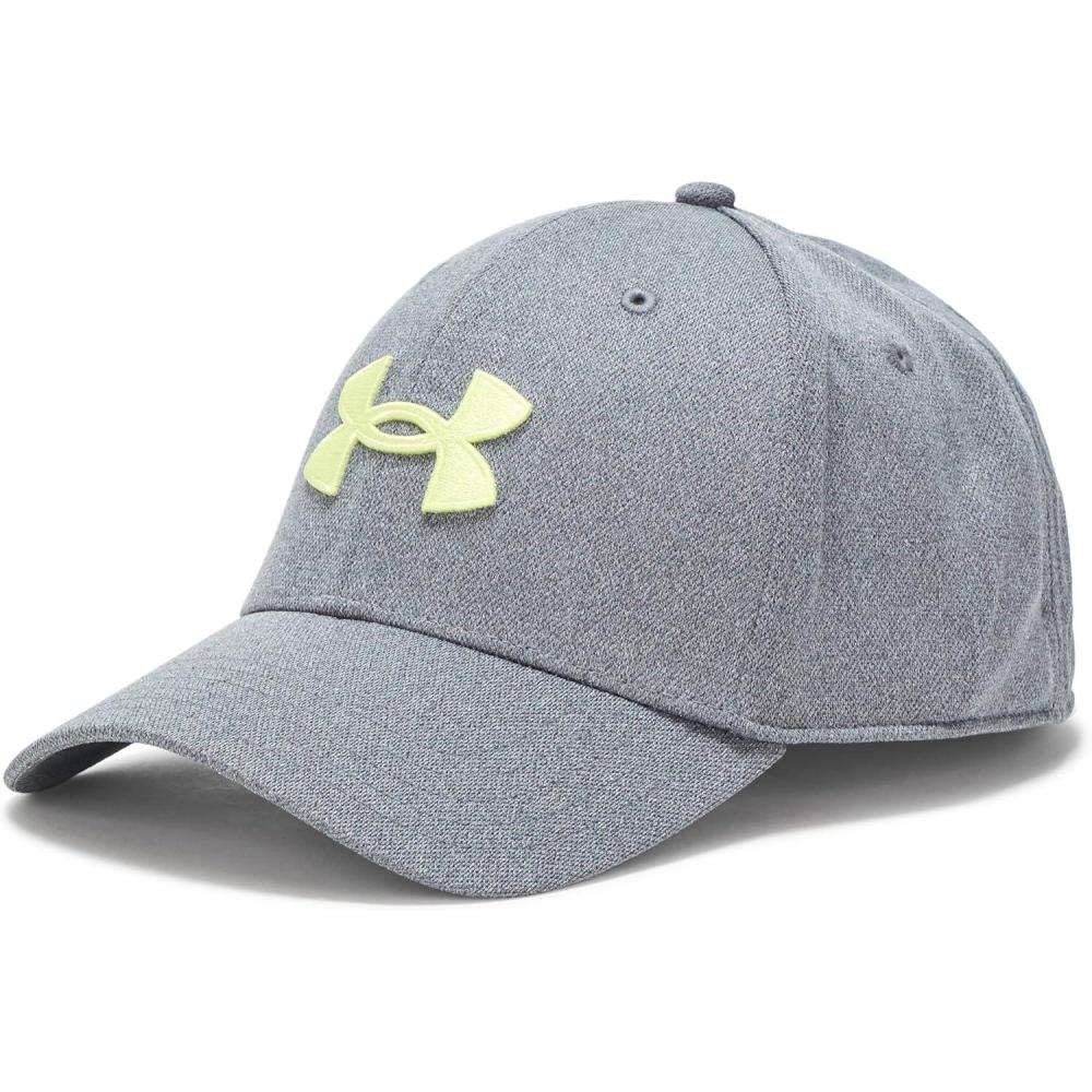 imageUnder Armour Mens Blitzing Cap Stretch Fit025 Castlerock   Sonic Yellow