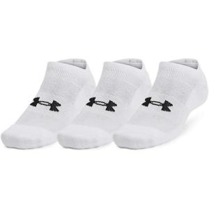 imageUnder Armour UnisexAdult Training Cotton No Show Socks 3 Pack100 White  White  Black