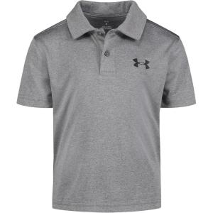 imageUnder Armour BabyBoys Short Sleeve Ua Match Polo Collared Shirt Chest Logo Soft ampamp ComfortablePitch Gray Twist