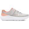 image:imageUnder Armour Kids Pre School Surge 4 Alternate Closure Running Shoes102 Distant GrayFlare OrangeMetallic Silver