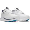 image:imageUnder Armour Mens Drive Fade 2 Spikeless Golf Cleats100 WhiteWhiteMetallic Silver