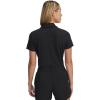 image:imageUnder Armour Womens Short Sleeve Golf Polo001 Black   Pitch Gray