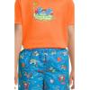 image:imageUnder Armour boys 2piece Rashguard Swim Set Short Sleeve Surf Shirt and Volley Trunks Upf 50 Sun ProtectionBlaze Orange Pool