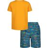 image:imageUnder Armour boys 2piece Rashguard Swim Set Short Sleeve Surf Shirt and Volley Trunks Upf 50 Sun ProtectionNova Orange