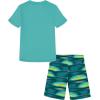image:imageUnder Armour boys 2piece Rashguard Swim Set Short Sleeve Surf Shirt and Volley Trunks Upf 50 Sun ProtectionSurge Turquoise