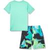 image:imageUnder Armour boys 2piece Rashguard Swim Set Short Sleeve Surf Shirt and Volley Trunks Upf 50 Sun ProtectionWatercolor Green