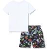 image:imageUnder Armour boys 2piece Rashguard Swim Set Short Sleeve Surf Shirt and Volley Trunks Upf 50 Sun ProtectionWhite Get Soaked