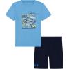 image:imageUnder Armour Baby Boys 2Piece Short Sleeve TShirt and Shorts Set Outdoor Collection Electric Blue Retro 24M
