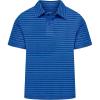image:imageUnder Armour Boys PreSchool UA Match Play Polo 4 GrayBlue Atlantis Stripe