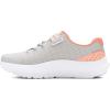 image:imageUnder Armour Kids Pre School Surge 4 Alternate Closure Running Shoes102 Distant GrayFlare OrangeMetallic Silver