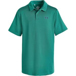 image:imageUnder Armour Boys Matchplay Golf Polo338 Rack Green   Midnight Navy