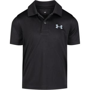 image:imageUnder Armour Boys PreSchool UA Match Play Polo 4 GrayBlack Solid