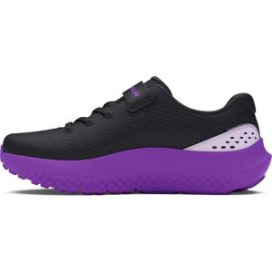image:imageUnder Armour Kids Pre School Surge 4 Alternate Closure Running Shoes002 BlackLavishSalt Purple
