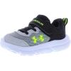 image:imageUnder Armour Boys Infant Assert 10 Alternate ClosureMod GreyBlackHigh Vis Yellow