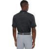 image:imageUnder Armour Mens Matchplay Printed Golf Polo001 Black  Anthracite  Castlerock