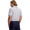 image:imageUnder Armour Mens Matchplay Printed Golf Polo100 White  Distant Gray  Midnight Navy