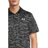 image:imageUnder Armour Mens Matchplay Printed Golf PoloBlackCastlerockPitch Gray