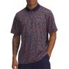 image:imageUnder Armour Mens Matchplay Printed Golf PoloMidnight NavyFireMidnight Navy