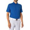 image:imageUnder Armour Mens Matchplay Printed Golf PoloTech BlueHorizon BlueMidnight Navy