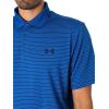 image:imageUnder Armour Mens Matchplay Printed Golf PoloTech BlueHorizon BlueMidnight Navy