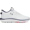 image:imageUnder Armour Womens Drive Fade 2 Spikeless Golf Cleats100 WhiteWhiteMetallic Silver