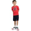 image:imageUnder Armour babyboys 2piece Short Sleeve Graphic Tshirt and Shorts Set Lightweight amp BreathableBaseball Red