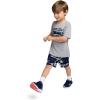 image:imageUnder Armour babyboys 2piece Short Sleeve Graphic Tshirt and Shorts Set Lightweight amp BreathableCamo Logo Gray