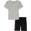 image:imageUnder Armour babyboys 2piece Short Sleeve Graphic Tshirt and Shorts Set Lightweight amp BreathableMod Gray Decon