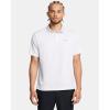 image:imageUnder Armour Mens Matchplay Printed Golf PoloWhiteHalo GrayPitch Gray