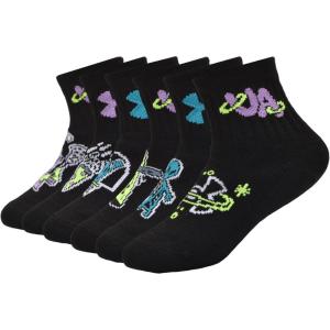 image:imageUnder Armour Girls Quarter SocksSpace Black