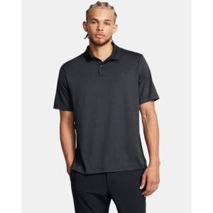 image:imageUnder Armour Mens Matchplay Printed Golf PoloBlackAnthraciteBlack